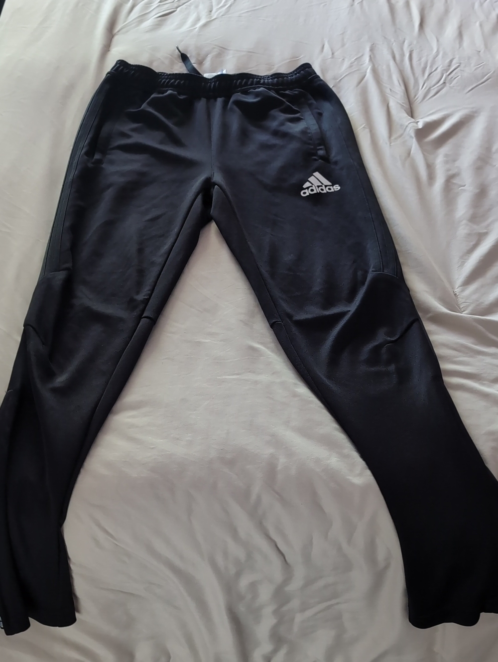 adidas Kids Black Training Joggers with Logo
